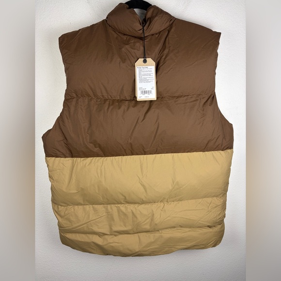 prAna by Columbia Timber Trail Down Puffer Vest Shire Colorblock XXL Brown  NWT - Picture 2 of 9